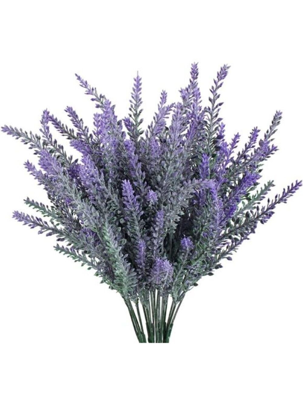 Purple Artificial Lavender Flowers 4pcs Wedding Home Table Decor Bouquet